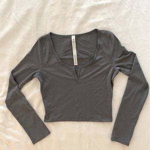 Lululemon crop long sleeve athletic shirt